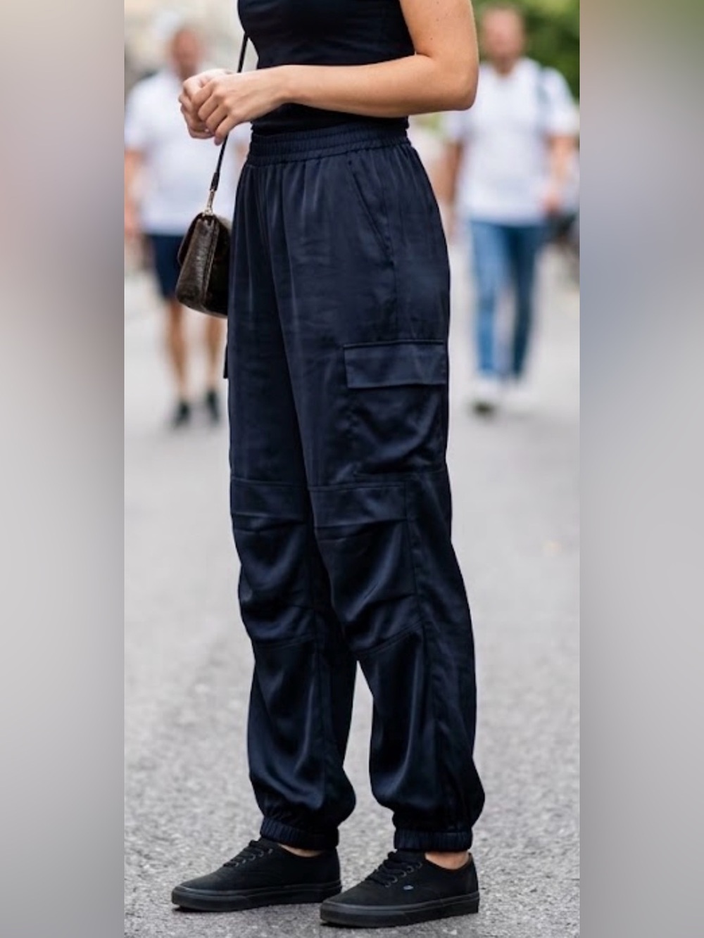 John Elliott Black Cargo Joggers